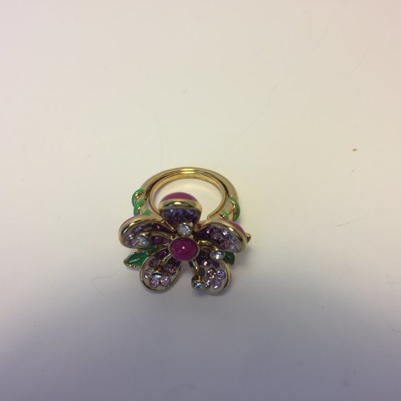 JUICY COUTURE Floral Ring Adjustable Ring - Picture 11 of 14